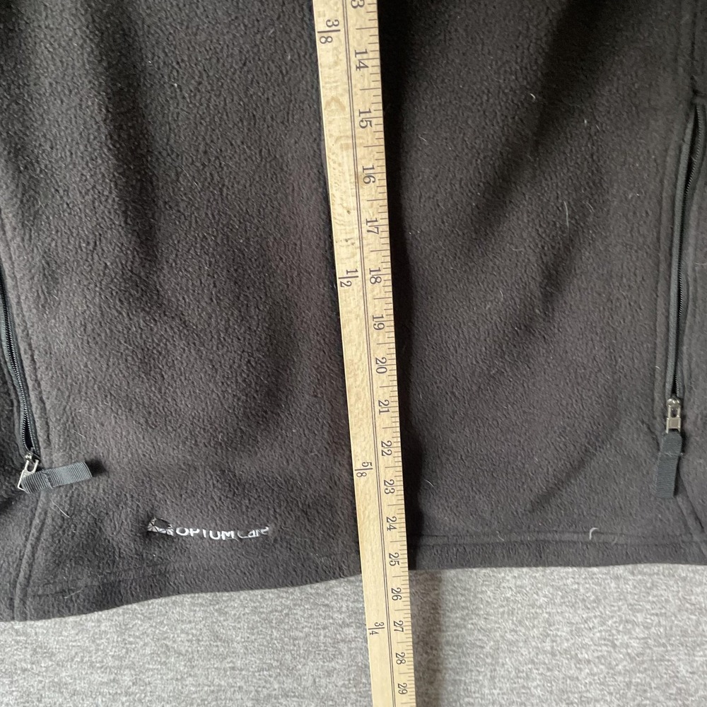 Patagonia Synchilla Vest Mens Large Black Fleece Full Zip OptumCare Logo - Picture 4 of 9